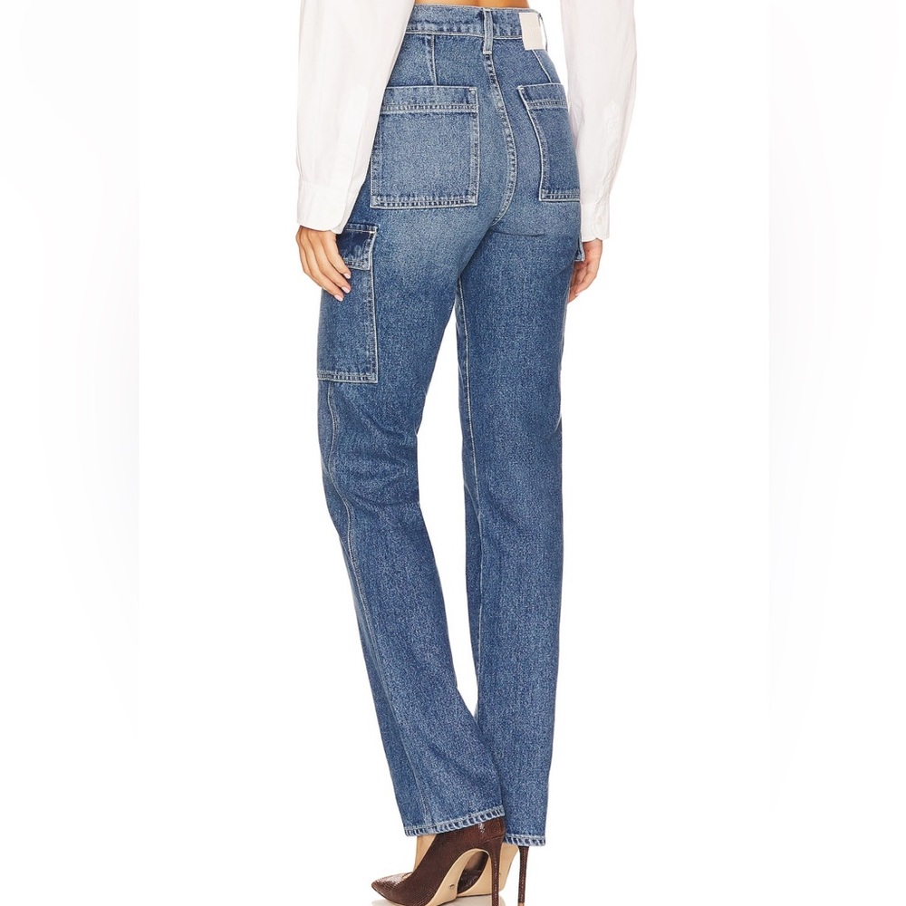 GRLFRND HARPER HIGH RISE SLIM CARGO JEANS - Picture 4 of 12